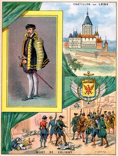 Gaspard de Coligny, admirál Francie, 1898 od Gilbert