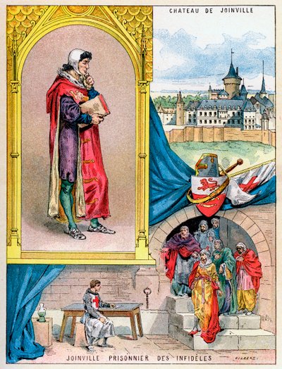 Jean de Joinville, kronikář středověké Francie, 1898 od Gilbert