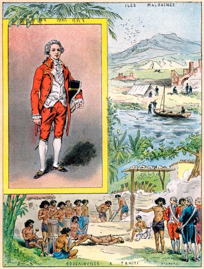 Louis Antoine de Bougainville , francouzský mořeplavec a vojenský velitel, 1898 od Gilbert