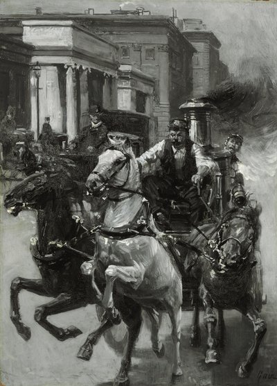 Rush to the Fire, kolem roku 1900 od Gilbert Gaul