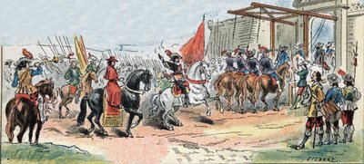 Obléhání La Rochelle - Historie Francie: Vstup krále Ludvíka XIII. (1601-1643) a kardinála de Richelieu (Armand Jean du Plessis) od Gilbert Gilbert