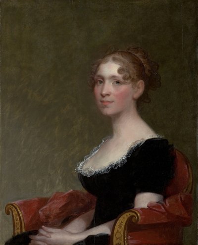 Paní Charles Davis (Eliza Bussey) (1783–1841), kolem 1808-09 (olej na dřevěné desce) od Gilbert Stuart