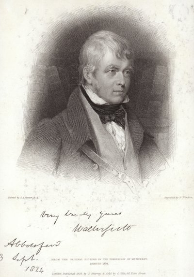 Portrét sira Waltera Scotta od Gilbert Stuart Newton