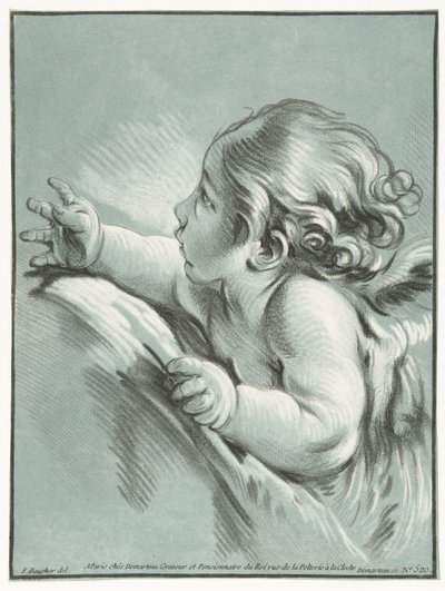 Putto Obálky lásky od Gilles Demarteau