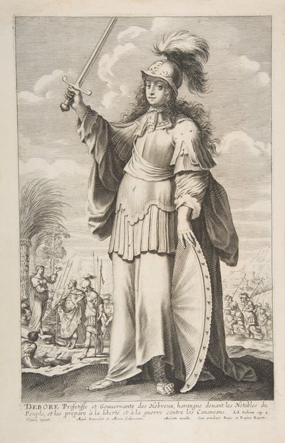Deborah, 1647. Tvůrci: Gilles Rousselet, Abraham Bosse. od Gilles Rousselet and Abraham Bosse