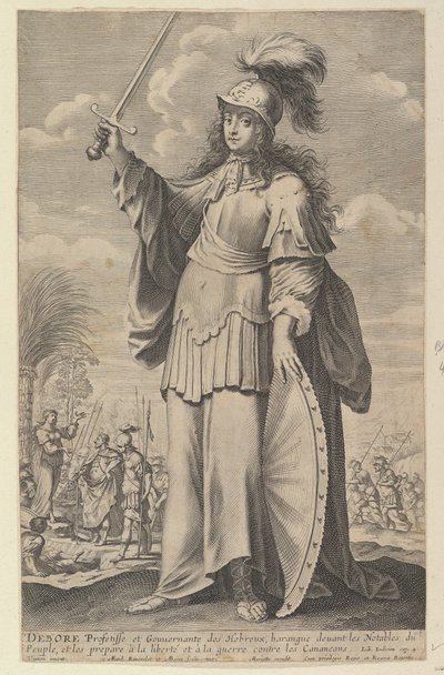 Deborah, 1647. Tvůrci: Gilles Rousselet, Abraham Bosse. od Gilles Rousselet and Abraham Bosse