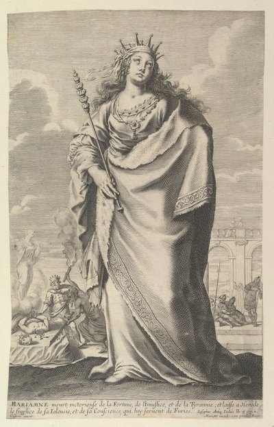 Marianne, 1647. Tvůrci: Gilles Rousselet, Abraham Bosse. od Gilles Rousselet and Abraham Bosse