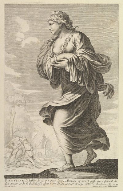 Pantheus, 1647. Tvůrci: Gilles Rousselet, Abraham Bosse. od Gilles Rousselet and Abraham Bosse