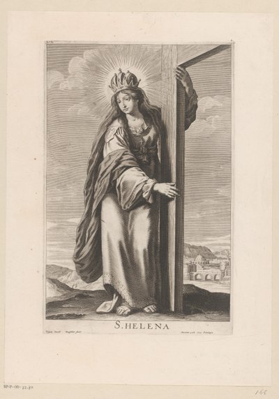 Svatá Helena u kříže od Gilles Rousselet