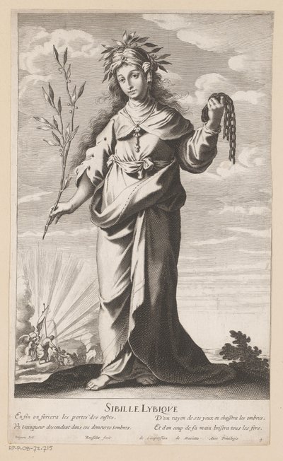 Libische sourozence Sibylle Libyque (název na objektu) Sibille (název série) Sibyly (název série) od Gilles Rousselet