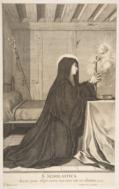 scholastika sv. od Gilles Rousselet