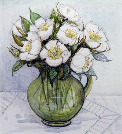 Vánoční růže, 1984 od Gillian Lawson