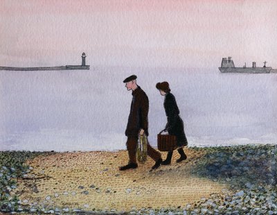 Evening Tide, Cornwall, 1982 od Gillian Lawson