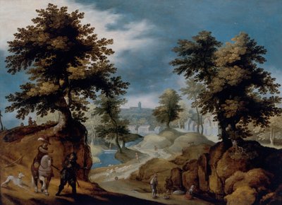 Krajina S Postavami od Gillis van III Coninxloo