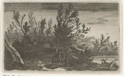 Krajina v noci Šest krajin (název série) od Gillis van Scheyndel (I)