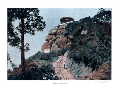 Corcovado Rack Railway, Rio de Janeiro, Brazílie, 19. století od Gillot
