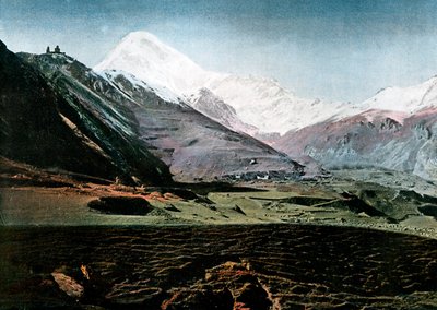 Mount Kazbek, Kavkaz, c1890 od Gillot