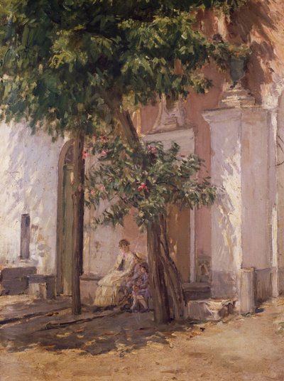 Villa Garzoni, Gioacchino Toma (1836-1893), obraz. od Gioacchino Toma