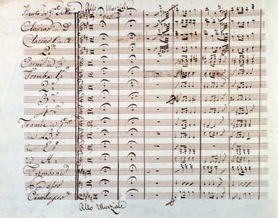 Strana hudební partitury The Thieving Magpie od Gioacchina Rossiniho od Gioachino Rossini