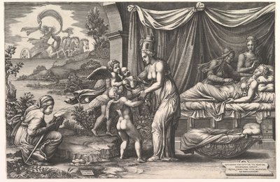 Alegorie narození, 1558. od Giorgio Ghisi