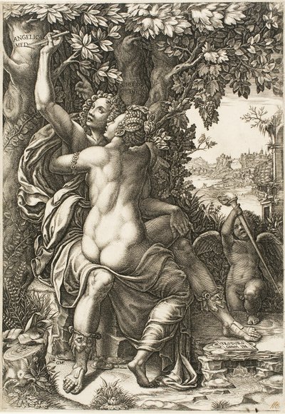 Angelika a Medoro od Giorgio Ghisi