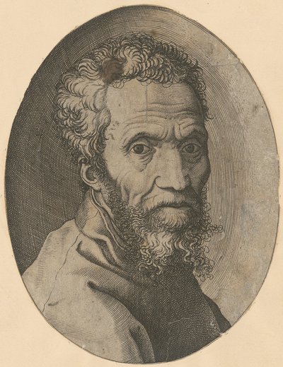 Portrét Michelangela od Giorgio Ghisi