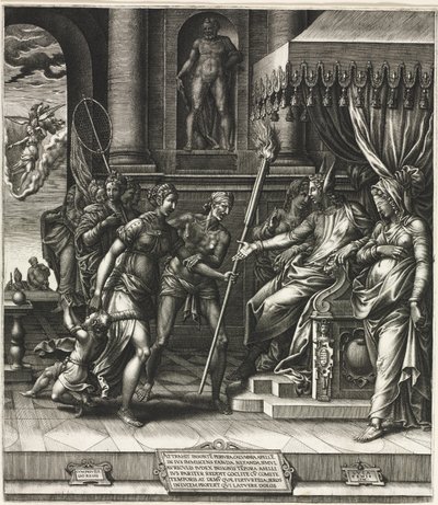 Pomluva z Apelles od Giorgio Ghisi