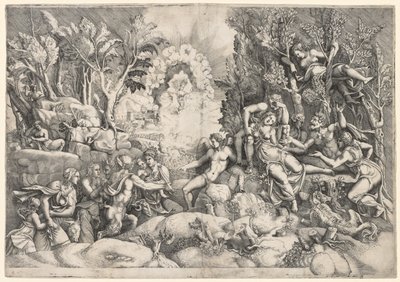 Smrt Procrise, c. 1540. od Giorgio Ghisi