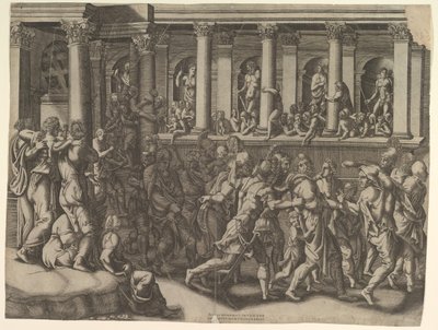 The Mocking of the Prisoners, ca. 1540. od Giorgio Ghisi