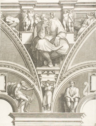 Prorok Jeremiáš od Giorgio Ghisi