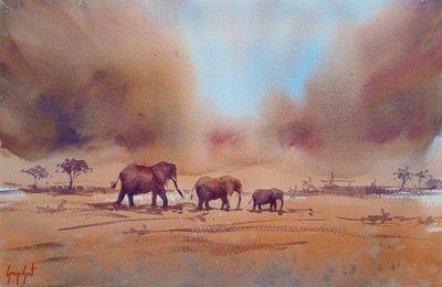 Cesta afrického slona od Giorgio Gosti