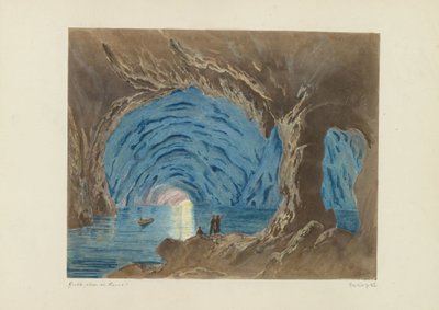 Modrá jeskyně na Capri Jeskyně Blue de Capri! (název na objektu) od Giorgio Sommer (attributed to)