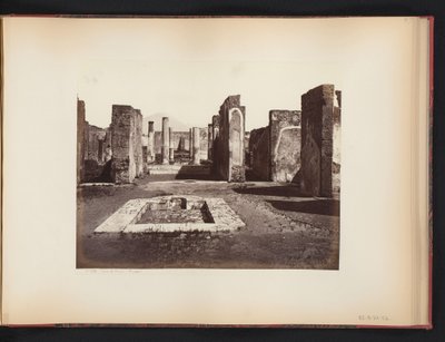 Pohled na ruiny Casa di Pansa v Pompejích, Itálie Casa di Pansa (Pompeje) (název na objektu) od Giorgio Sommer (attributed to)