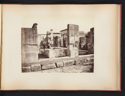 Pohled na ruiny Casa di Salustio v Pompejích, Itálie Casa di Salustio Pompei (název na objektu) od Giorgio Sommer