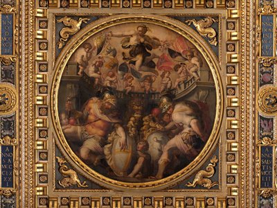 Alegorie čtvrtí Santo Spirito a Santa Croce od Giorgio Vasari