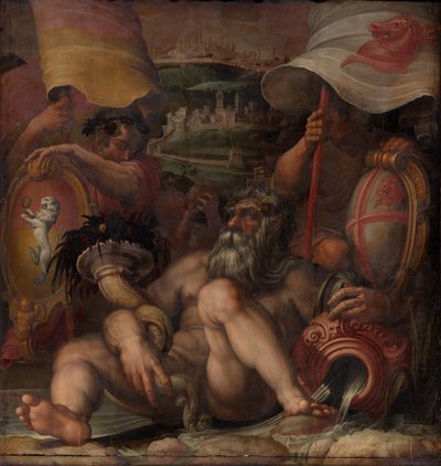 Alegorie Colle val dElsa a San Gimignano, 1563-1565 od Giorgio Vasari