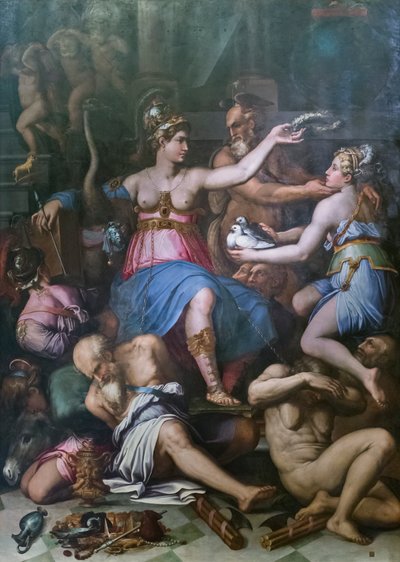 Alegorie spravedlnosti, pravdy a neřestí od Giorgio Vasari