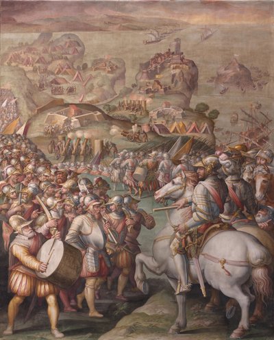Dobytí Porto Ercole, 1568-1570 od Giorgio Vasari