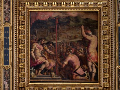 Založení Florentie, římské osady od Giorgio Vasari
