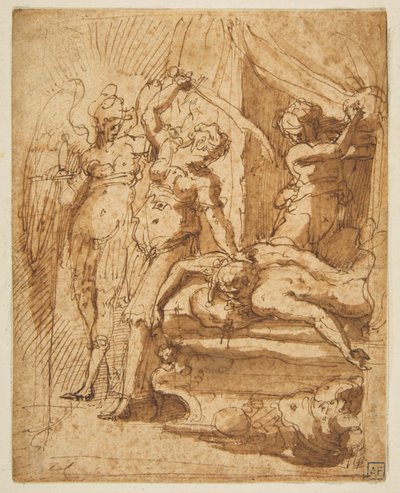Judit stínající Holoferna od Giorgio Vasari