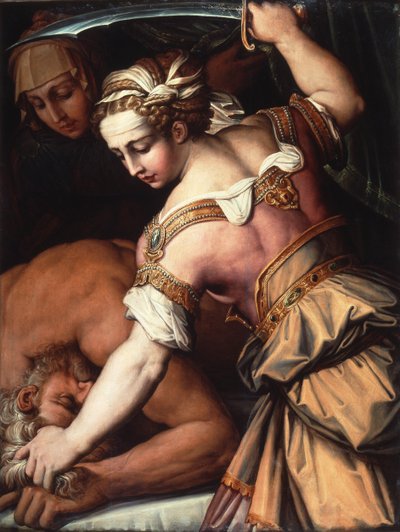 Judita a Holofern, asi 1554 (olej na desce) od Giorgio Vasari