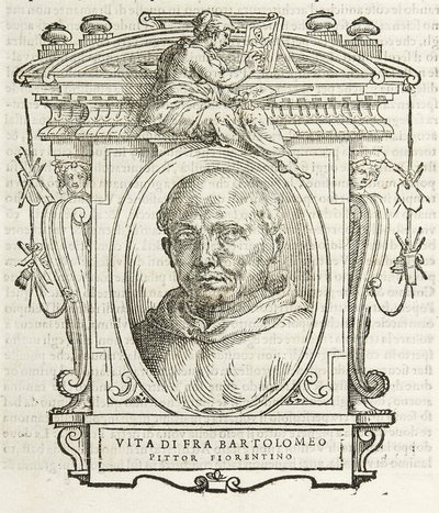 Milán, Biblioteca Braidense, Vite de piv excellent, Giorgio Vasari 1568, Fra Bartolomeo zvaný Baccio della Porta od Giorgio Vasari