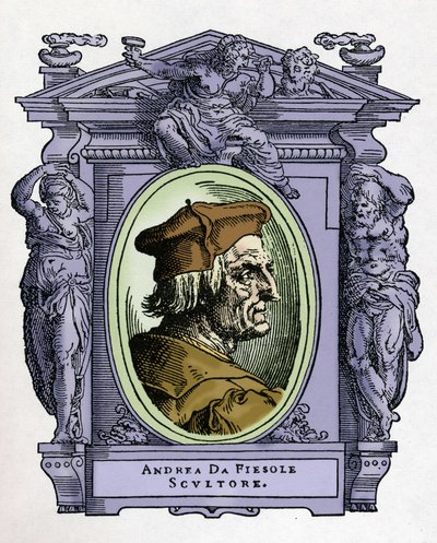 Portrét ANDREA DA FIESOLE (Andrea Ferrucci od Giorgio Vasari
