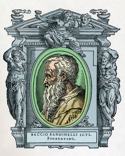Portrét Baccia BANDINELLIHO (Florencie od Giorgio Vasari