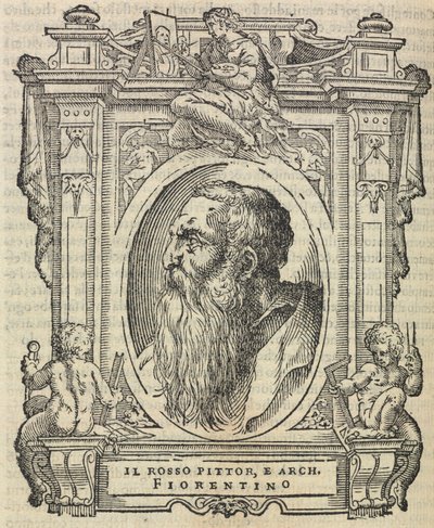Rosso Fiorentino, z „Životy nejznamenitějších malířů, sochařů a architektů“, 1568 od Giorgio Vasari