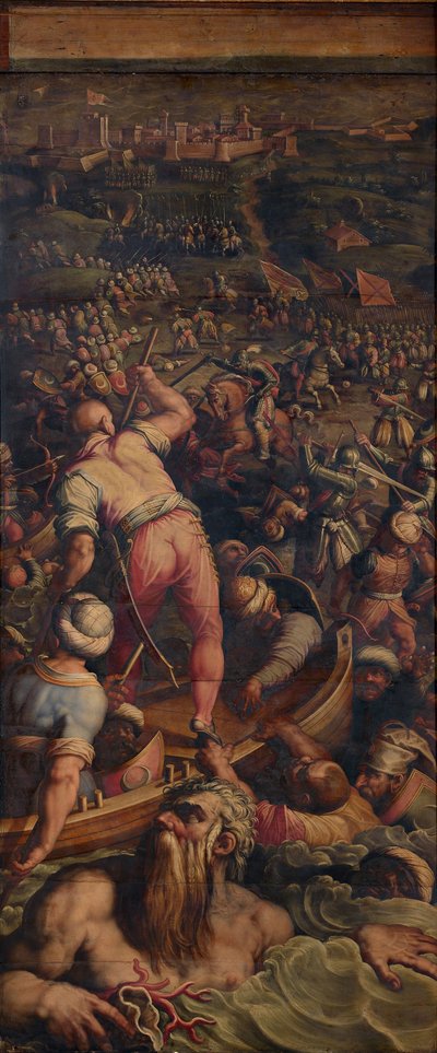 Porážka Turků v Piombinu, 1563-1565 od Giorgio Vasari