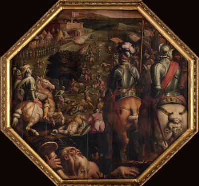 Bitva u Marciano ve Val di Chiana, 1563-1565 od Giorgio Vasari