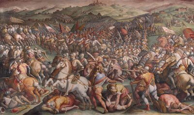 Bitva u Marciano ve Val di Chiana, 1570-1571 od Giorgio Vasari