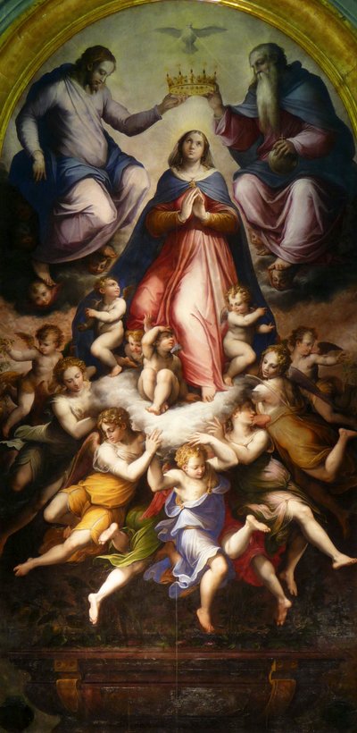 Korunovace Panny Marie, 1571. od Giorgio Vasari