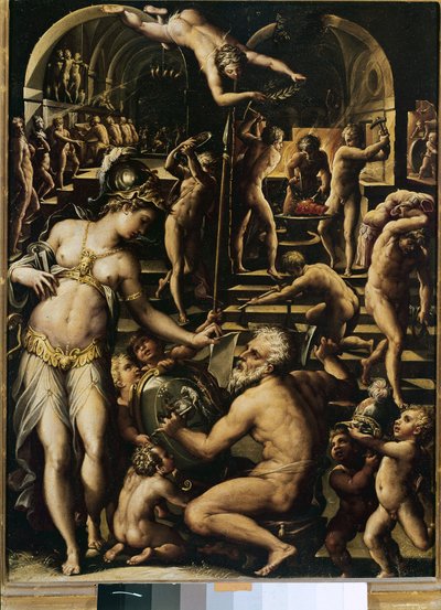 Forge of Vulcano od Giorgio Vasari